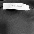 Load image into Gallery viewer, The Row Black Asymmetric Silk Aria Top

