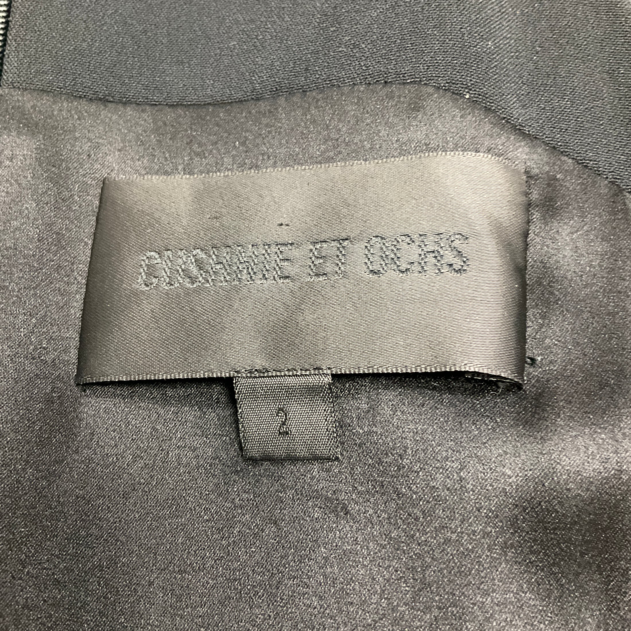 Cushnie et Ochs Black Viscose Stretch Cocktail Dress