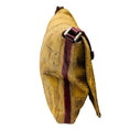 Load image into Gallery viewer, Fendi Vintage Mustard Yellow / Maroon Red Snakeskin Leather Shoulder Bag

