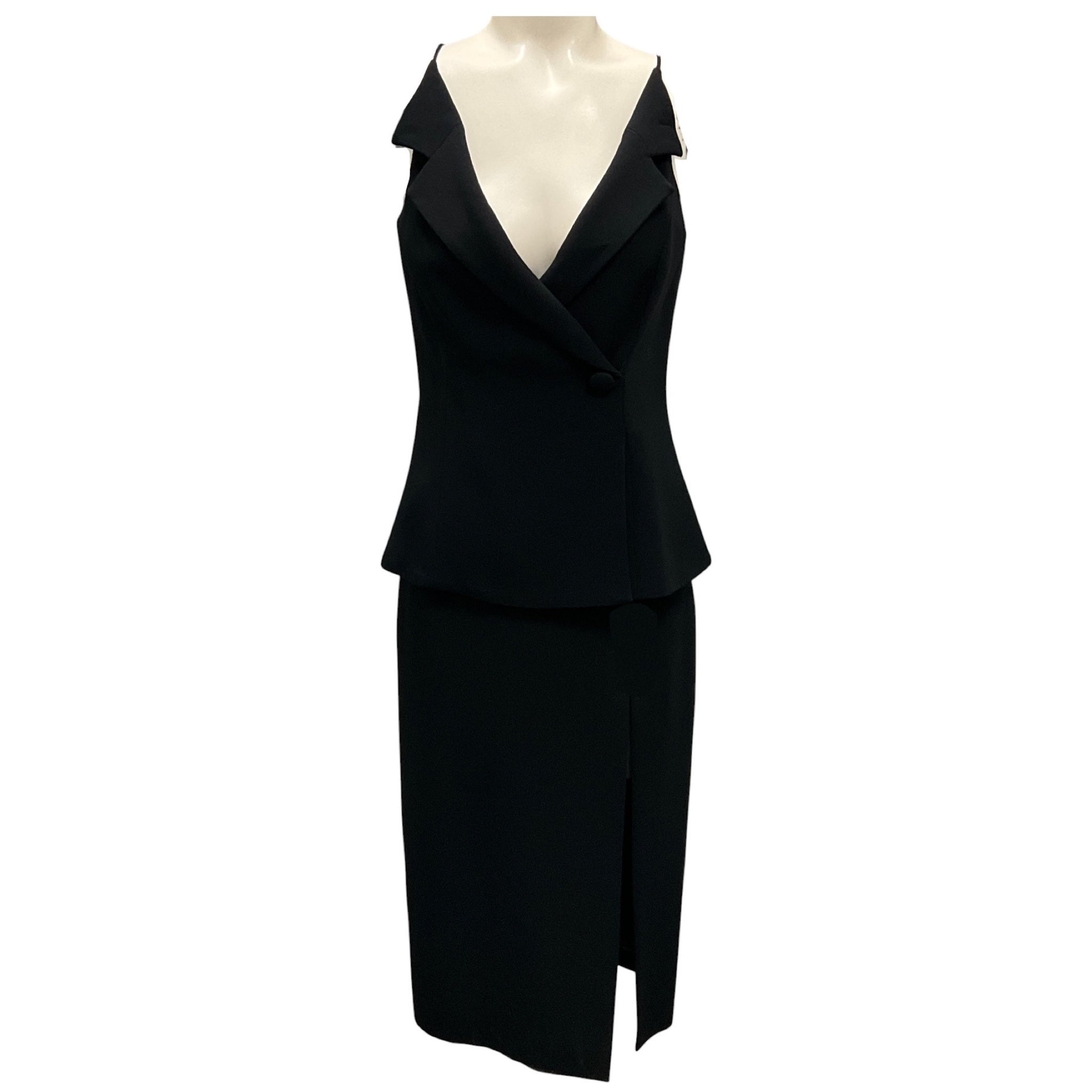 Cushnie et Ochs Black Viscose Stretch Cocktail Dress