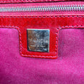 Load image into Gallery viewer, Fendi Vintage Mustard Yellow / Maroon Red Snakeskin Leather Shoulder Bag
