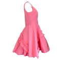 Load image into Gallery viewer, Alexander McQueen Pink Ruffled Sleeveless Flared Mini Dress
