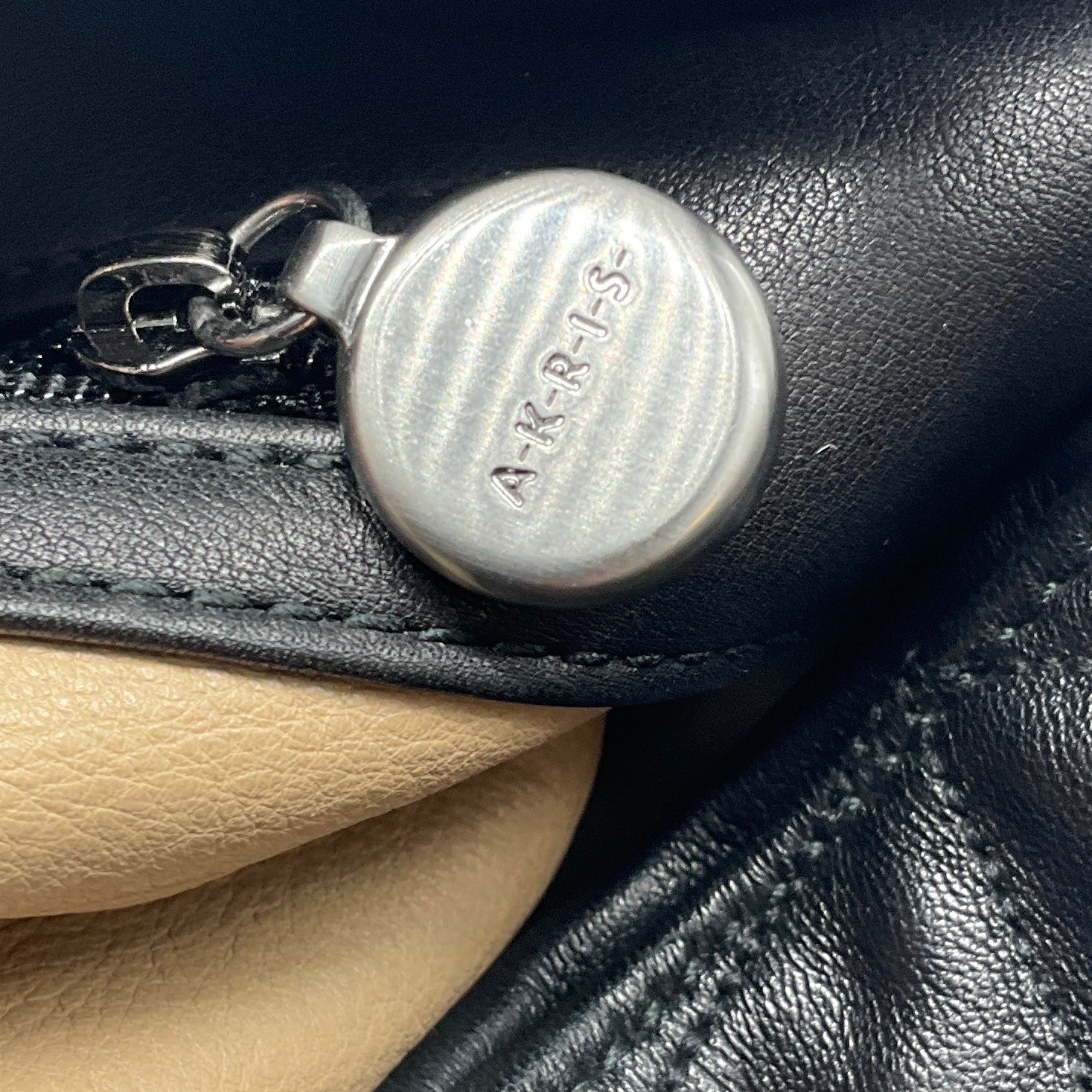 Akris Black Quilted Leather Hobo Shoulder Bag