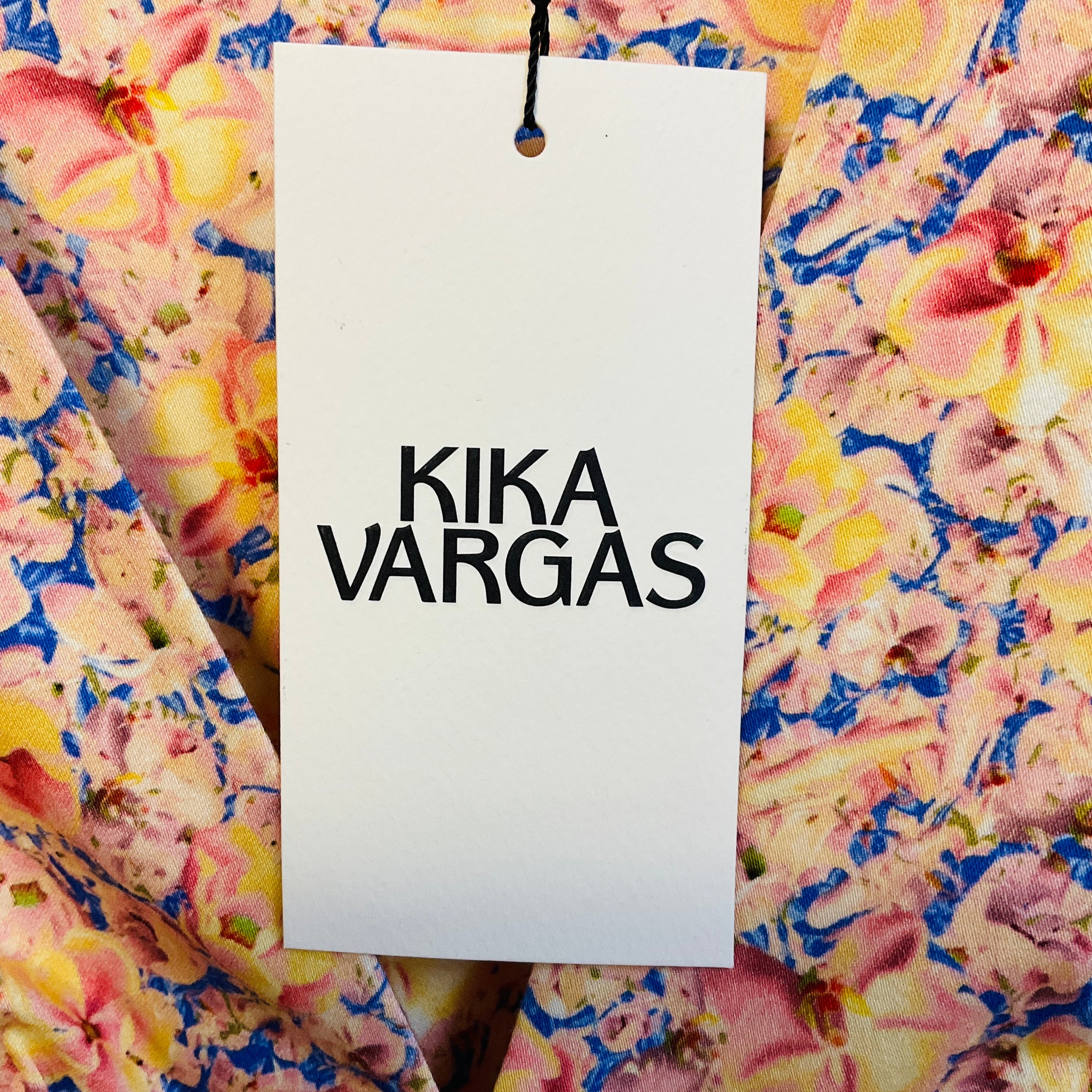 Kika Vargas Yellow Garden Cotton Nola Dress