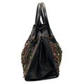 Load image into Gallery viewer, Oscar de la Renta Brown Multi Beaded and Stone Embellished Leather Handbag
