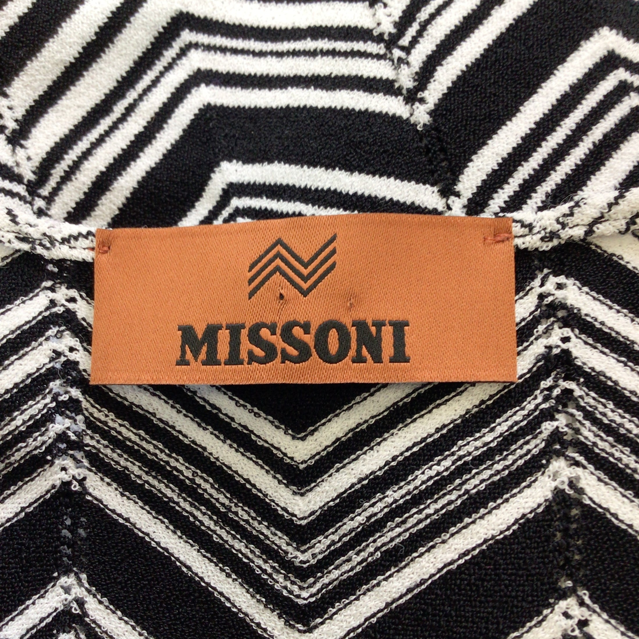 Missoni Black / White 2022 Sleeveless Knit Mini Dress