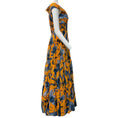 Load image into Gallery viewer, Andres Otalora Mustard Floral Print Magdalena Maxi Dress
