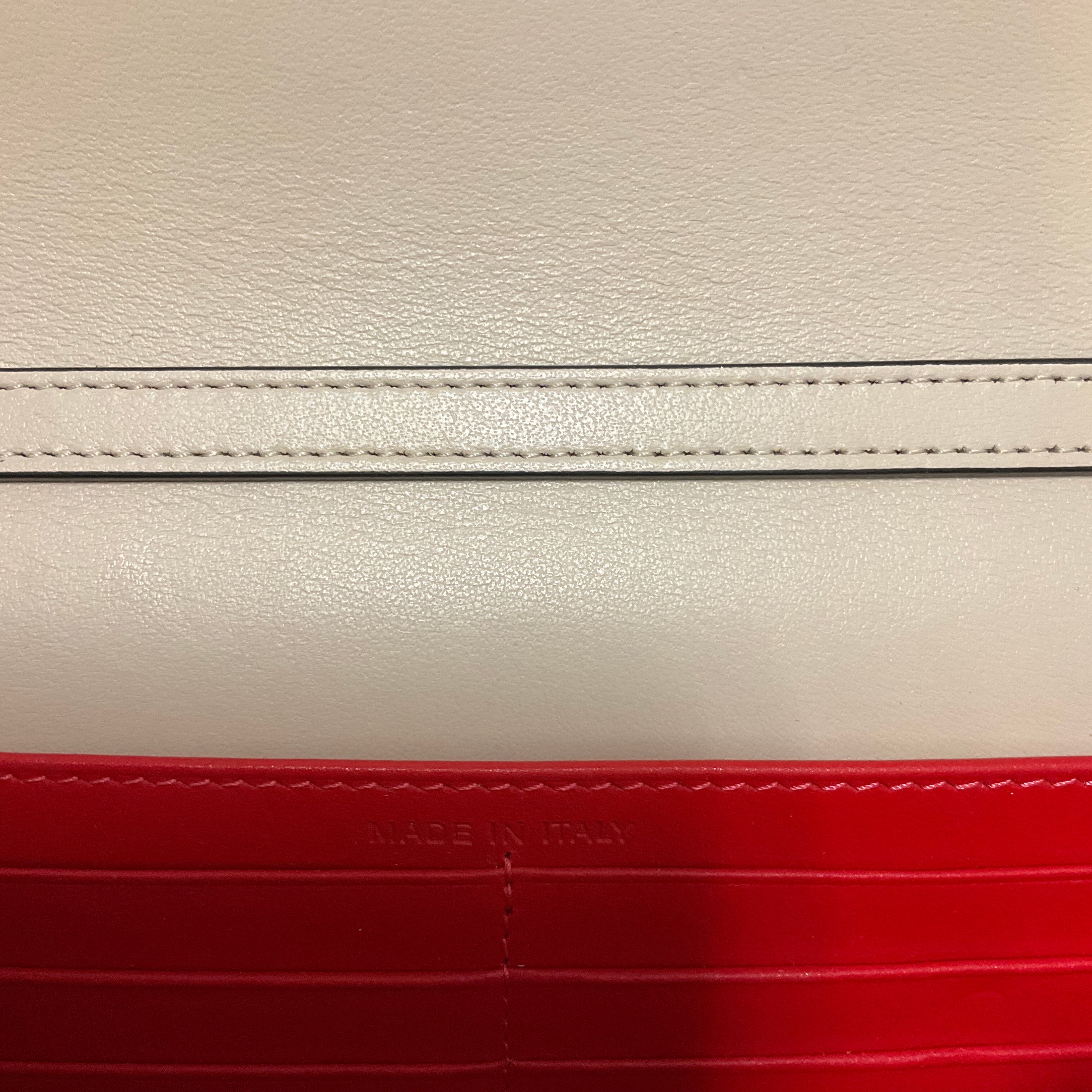 Christian Louboutin Beige Leather Spiked Paloma Clutch