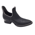 Load image into Gallery viewer, Alexander Wang Black / Silver Studded Pull-On Leather Ankle Boots
