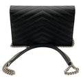 Load image into Gallery viewer, Saint Laurent Black Leather Envelope Wallet on Chain
