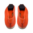 Load image into Gallery viewer, Jil Sander Orange / Black Pebbled Leather Loafers
