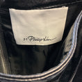 Load image into Gallery viewer, 3.1 Phillip Lim Black Faux Leather Moto Wrap Skirt

