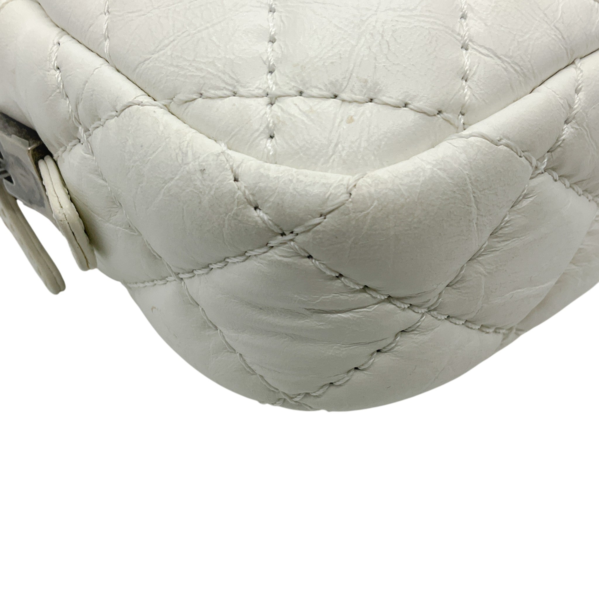 Chanel White Leather Reissue Mini Camera Bag