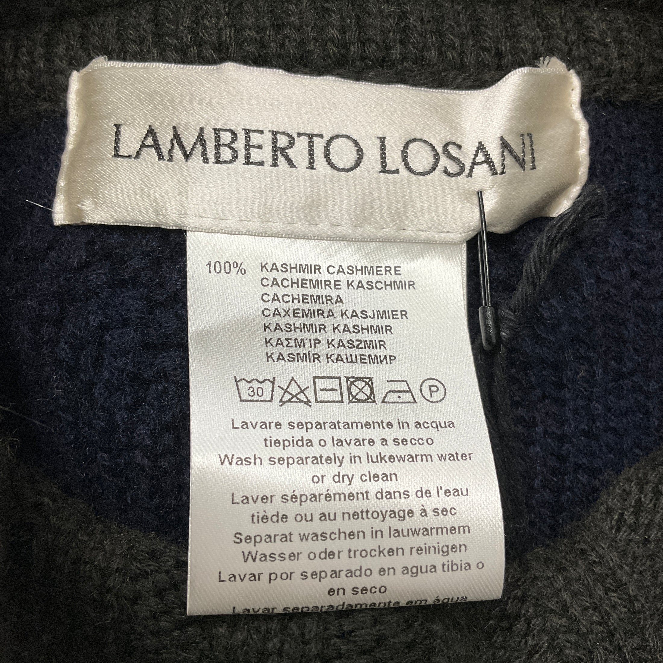Lamberto Losani Multi Cashmere Knit Turtleneck Sweater
