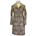 Load image into Gallery viewer, Etro Beige / Purple Multi Patterned Wool Coat
