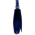 Load image into Gallery viewer, Gianni Versace Vintage Blue Crocodile Embossed Shoulder Bag
