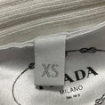 Load image into Gallery viewer, Prada White Logo Detail Zip Front Terrycloth Bomber Jacket
