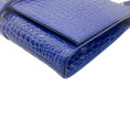Load image into Gallery viewer, Gianni Versace Vintage Blue Crocodile Embossed Shoulder Bag
