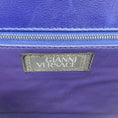 Load image into Gallery viewer, Gianni Versace Vintage Blue Crocodile Embossed Shoulder Bag
