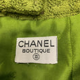 Load image into Gallery viewer, Chanel Boutique Vintage Green CC Logo Button Houndstooth Wool Skirt
