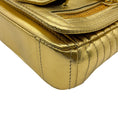 Load image into Gallery viewer, Moschino Gold Leather Biker Jacket Shoulder Bag
