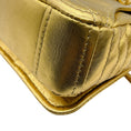 Load image into Gallery viewer, Moschino Gold Leather Biker Jacket Shoulder Bag
