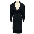 Load image into Gallery viewer, Balenciaga Black Draped Long Sleeved Crepe Dress

