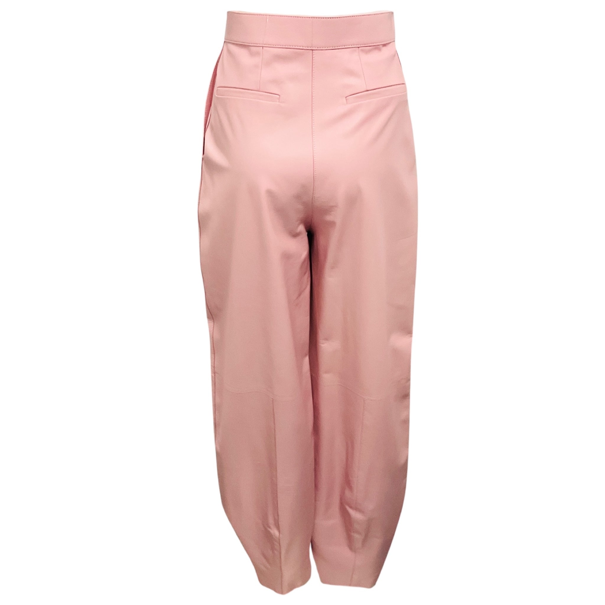 Loewe Light Pink Nappa Lamb Leather Balloon Trousers