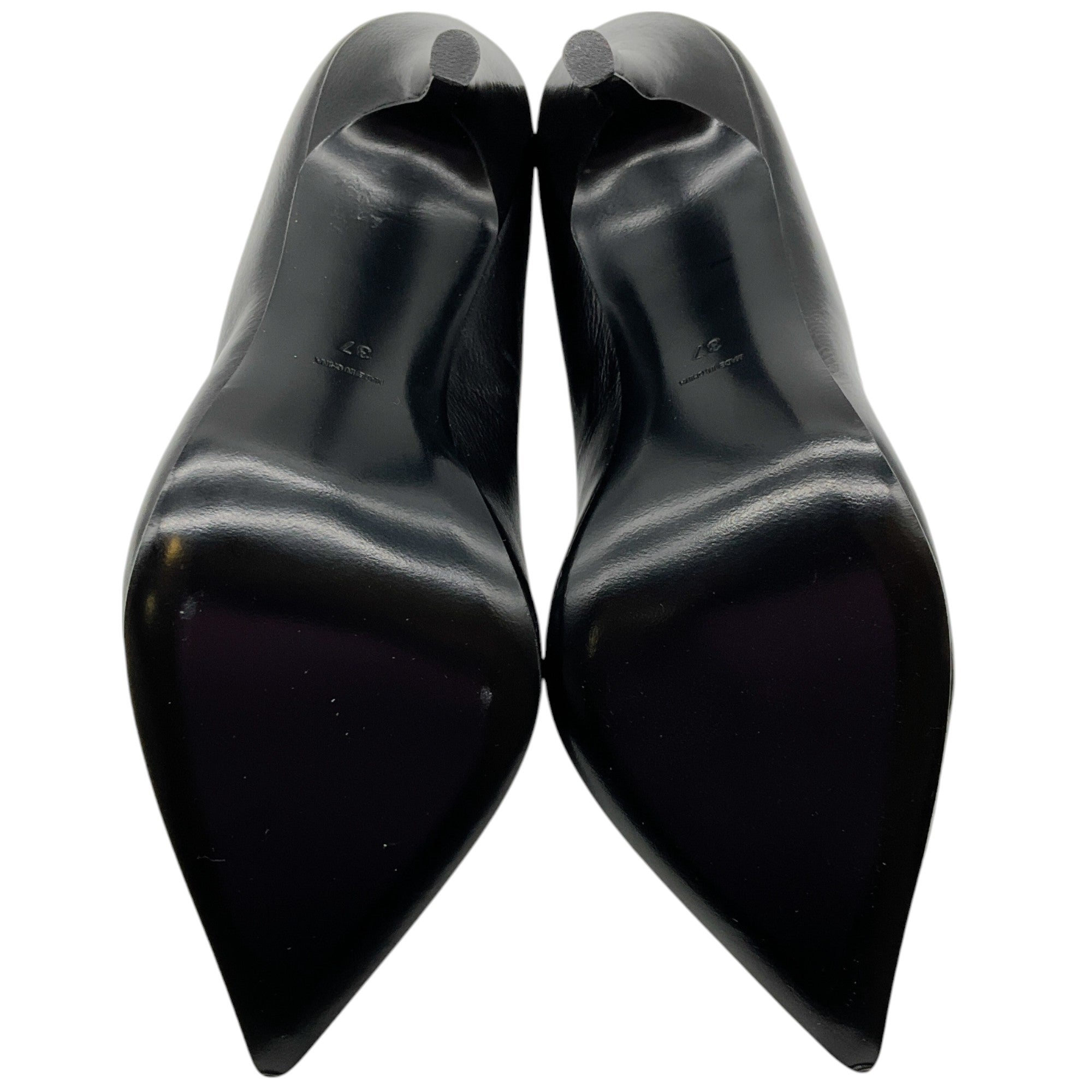 Theyskens' Theory Black Leather Edna Pumps