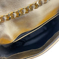 Load image into Gallery viewer, Moschino Gold Leather Biker Jacket Shoulder Bag
