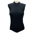 Load image into Gallery viewer, Toteme Black Tech Viscose Asymmetric Knit Top
