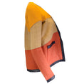 Load image into Gallery viewer, Proenza Schouler Marigold / Tan / Rust / Black Leather Trimmed Linen Jacket
