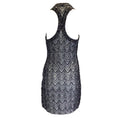 Load image into Gallery viewer, Missoni Black / White / Silver Sequined Racerback V-Neck Sleeveless Knit Dress
