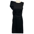Load image into Gallery viewer, Valentino Technocouture Black Ruffled Nylon Stretch Cocktail Dress
