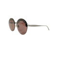Load image into Gallery viewer, Alaia Brown / Ruthenium Rimless Round Sunglasses
