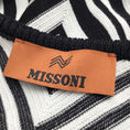 Load image into Gallery viewer, Missoni Black / White 2022 Sleeveless Zigzag Knit Mini Dress
