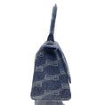 Load image into Gallery viewer, Balenciaga Blue BB Monogram Denim Small Hourglass Handbag
