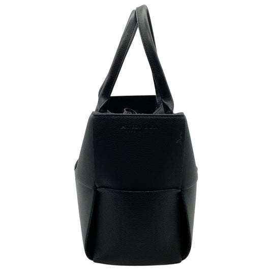 Bottega Veneta Black Maxi Intreccio Leather Small Arco Tote