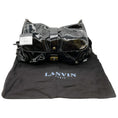 Load image into Gallery viewer, Lanvin Black Patent Leather Sac Pise Shoulder Bag
