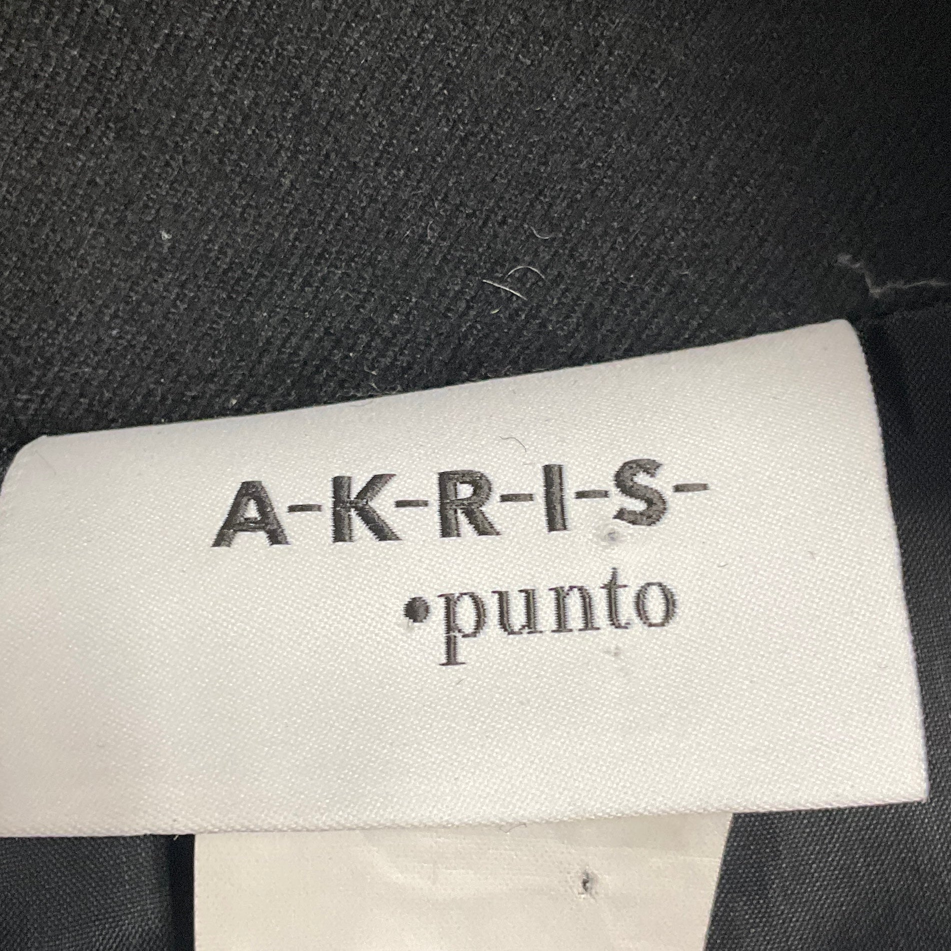 Akris Punto Black Multi Patterned Zip Front Wool Jacket