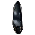 Load image into Gallery viewer, Gucci Black Patent / Suede Pumps with Silver Horsebit
