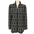 Load image into Gallery viewer, Akris Punto Black Multi Patterned Zip Front Wool Jacket
