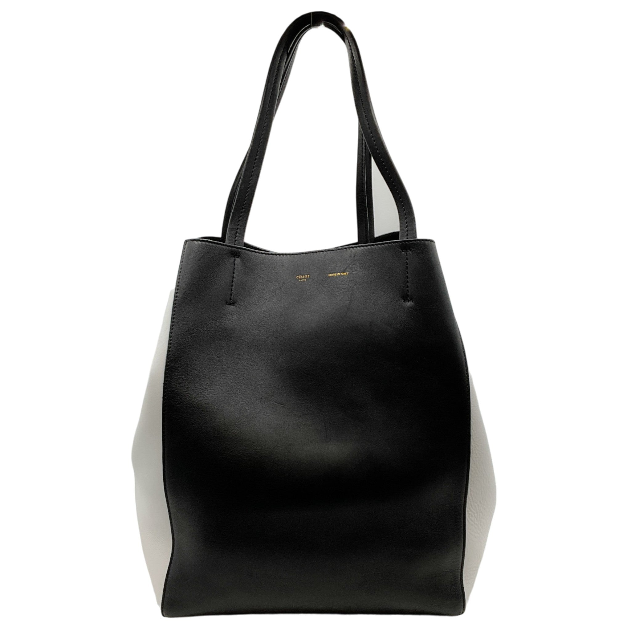 Celine Black / White Medium Phantom Tote Bag