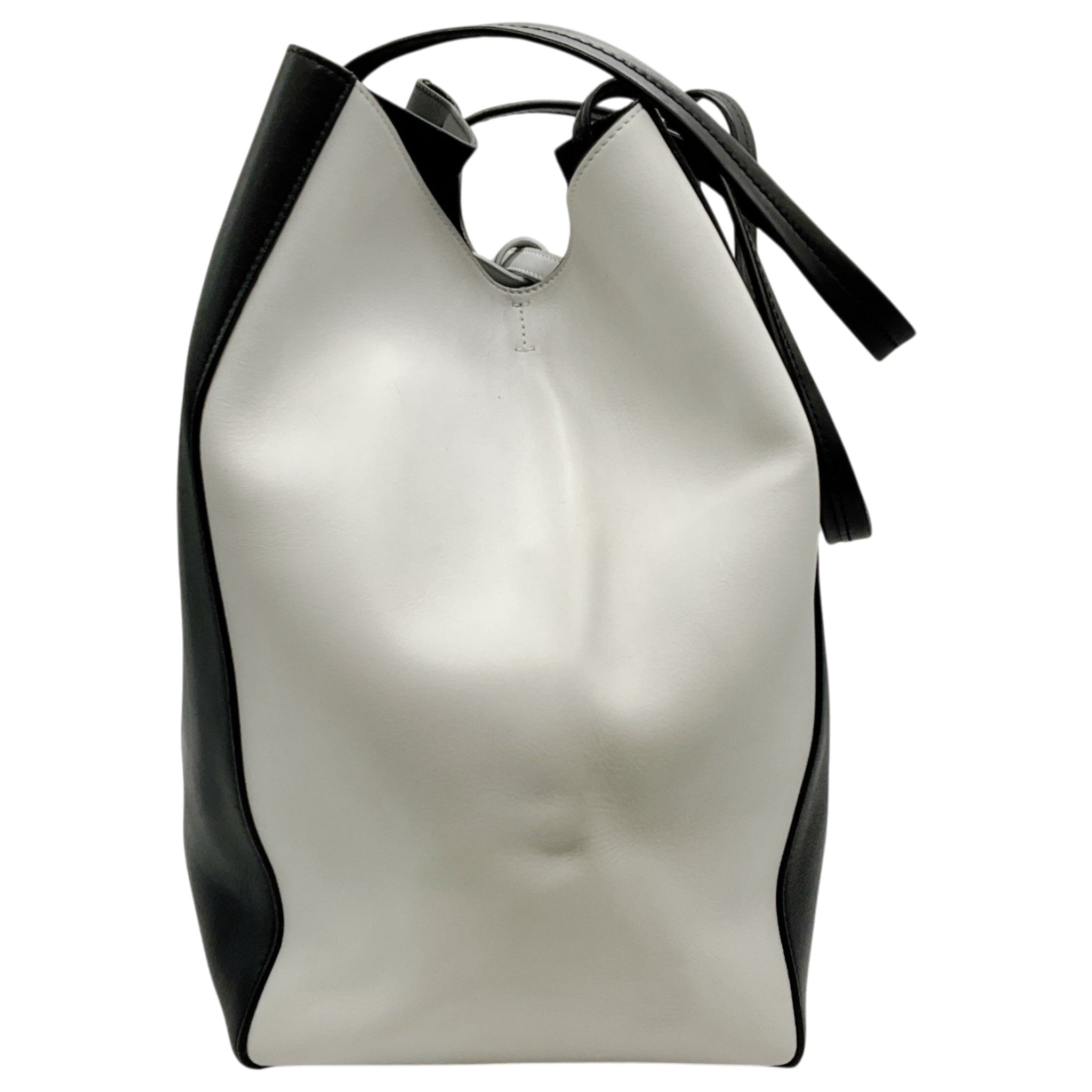 Celine Black / White Medium Phantom Tote Bag