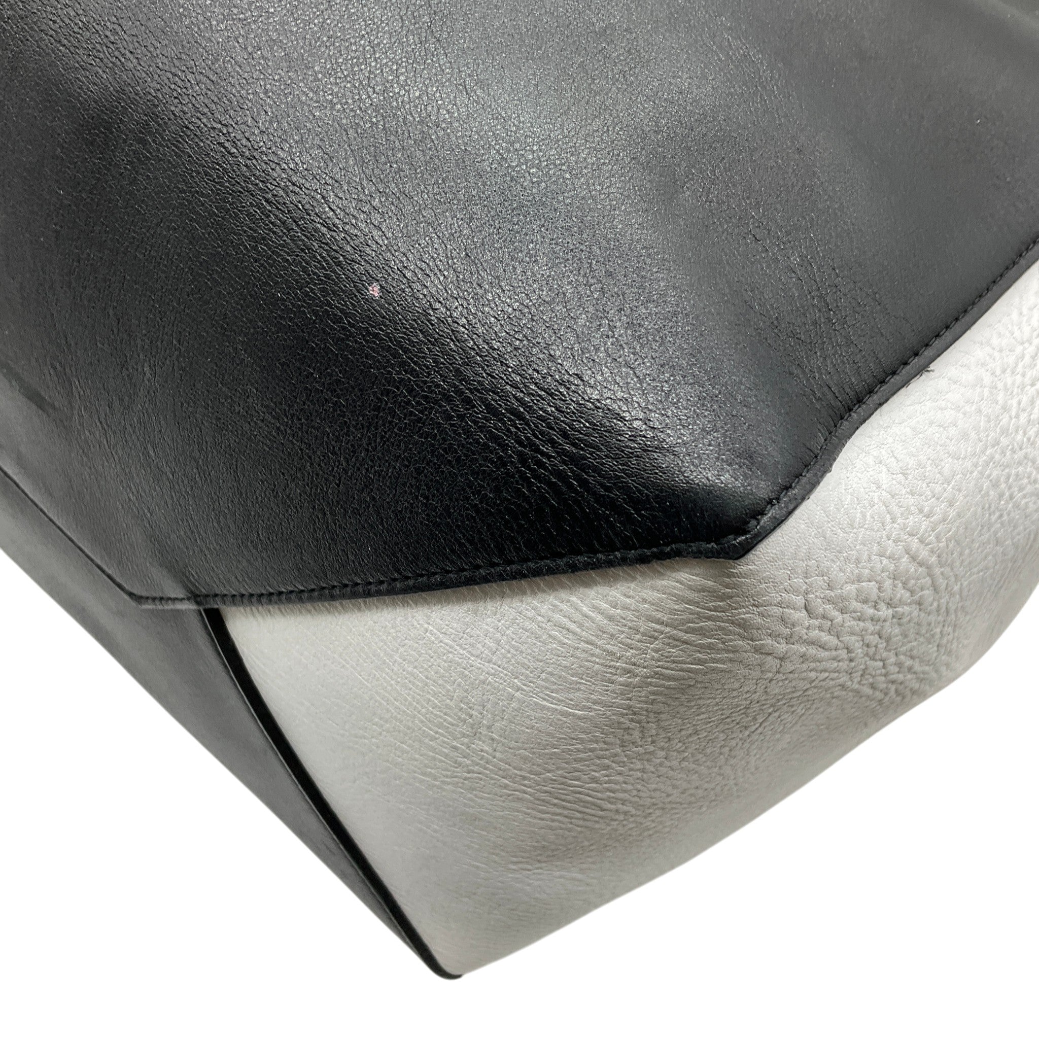 Celine Black / White Medium Phantom Tote Bag