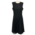 Load image into Gallery viewer, Oscar de la Renta Grey Sleeveless Pleated Fit and Flare Dress
