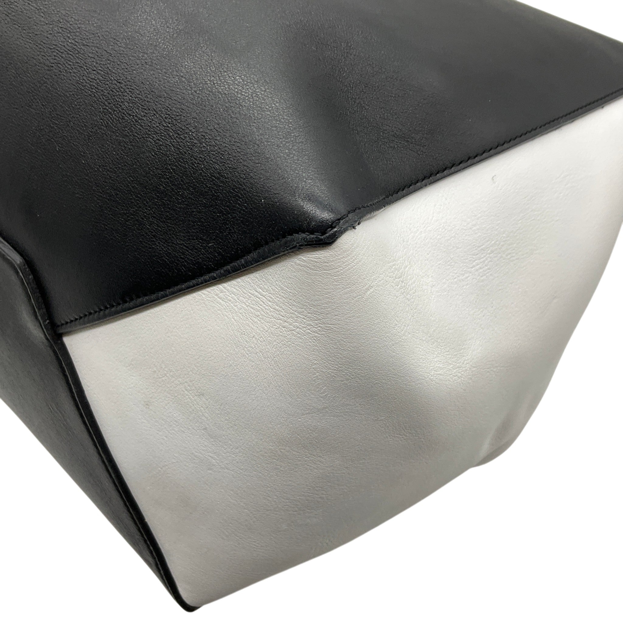 Celine Black / White Medium Phantom Tote Bag