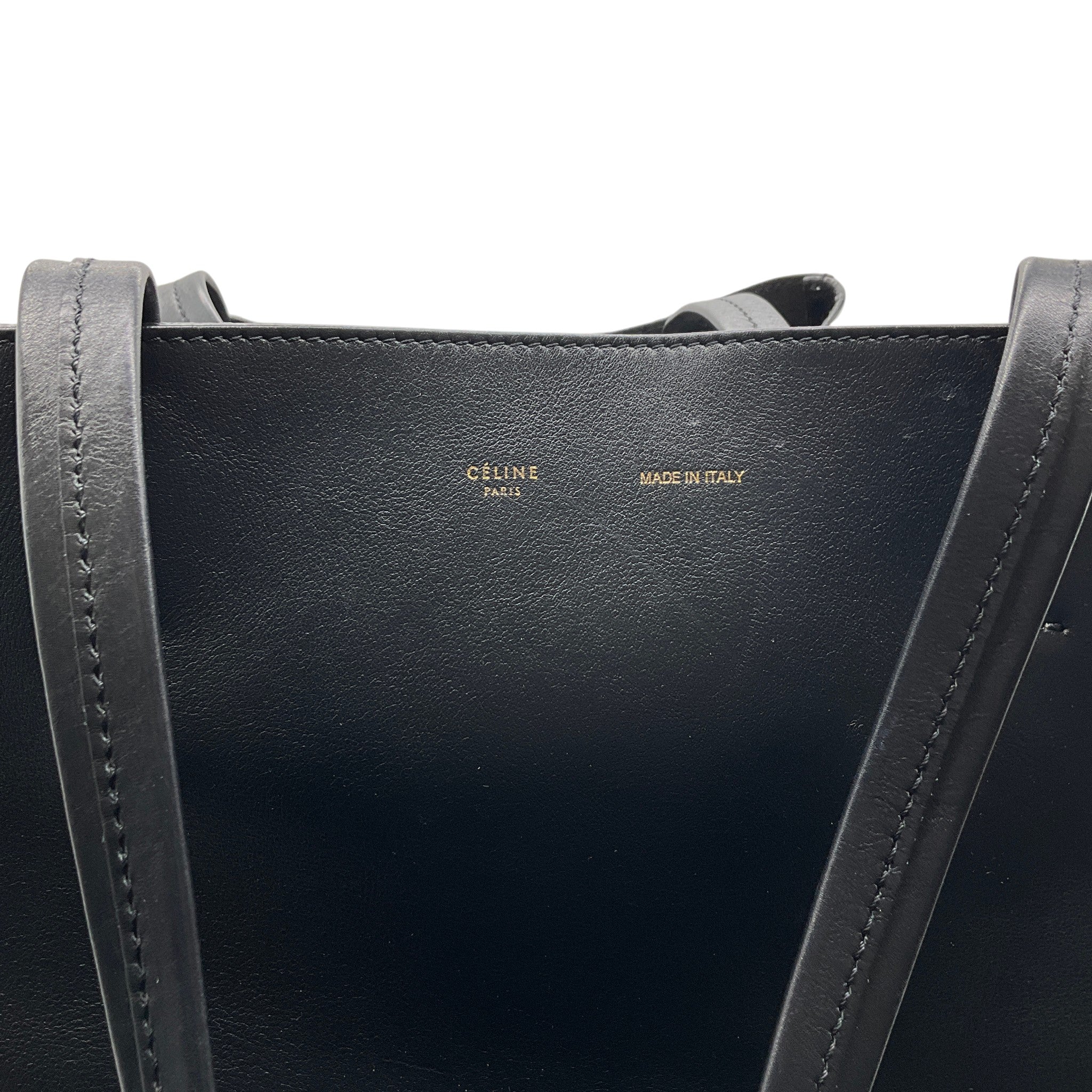 Celine Black / White Medium Phantom Tote Bag