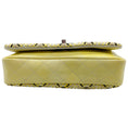 Load image into Gallery viewer, Chanel Yellow / Black  Embroidered Flap Bag
