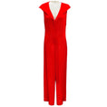 Load image into Gallery viewer, Maison Rabih Kayrouz Poppy Red Hooded Sleeveless Crepe Jumpsuit
